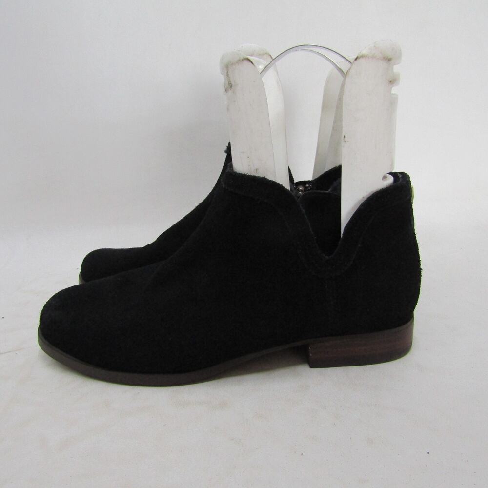 Koolaburra by UGG Womens Sz 8 M Black Suede Zip Ankle Boots Bootie
